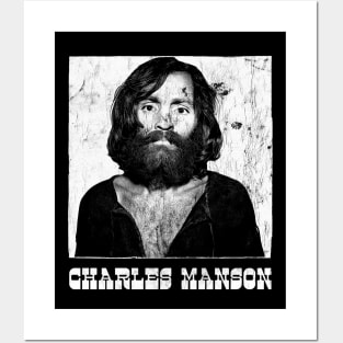 Charles Manson / Vintage Look Punk Style Design Posters and Art